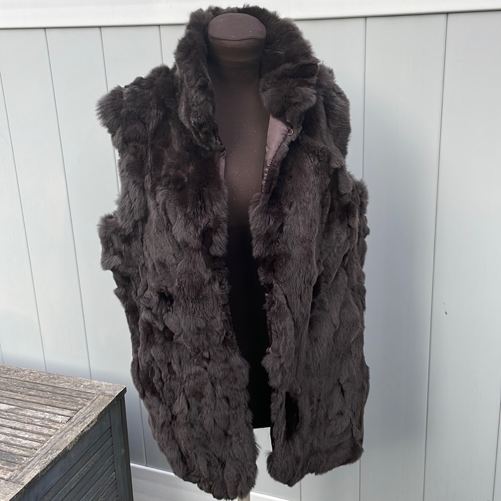 Rabbit fur vest